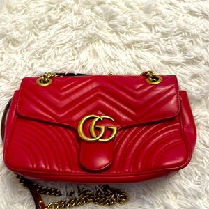 Small Gucci Red Shoulder Bag